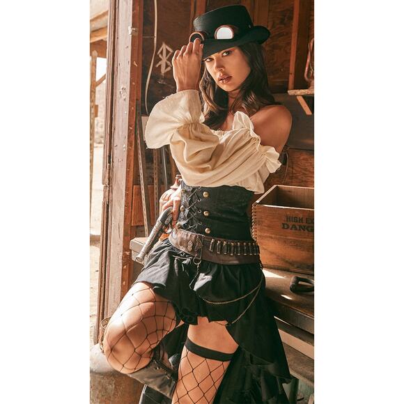 NEW Steampunk Sexy Seductress Costume Size Medium - Picture 1 of 6